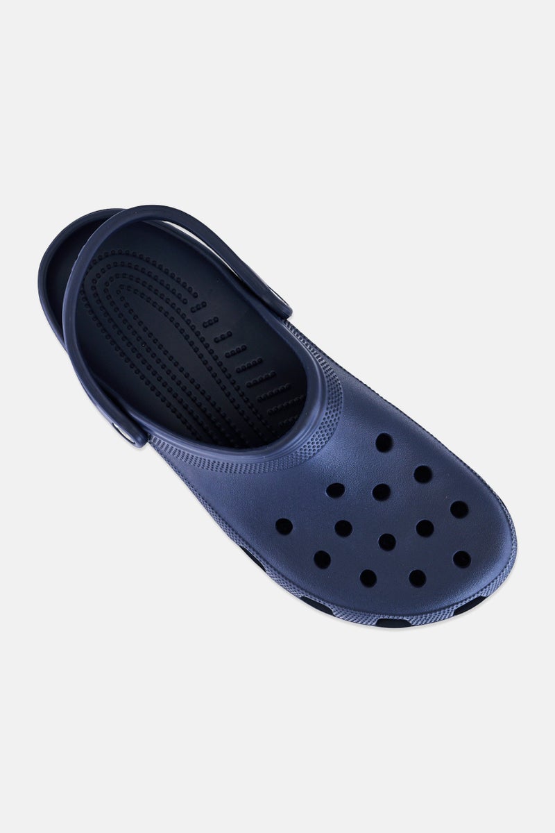 crocs Men Slingback Roomy Fit Classic Clogs, Navy - Image 4